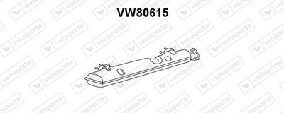 Глушитель выхлопных газов конечный VENEPORTE VW80615 для VW TRANSPORTER