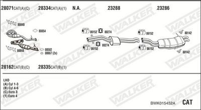Изпускателна система WALKER BWK015452A