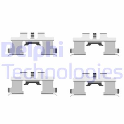 Комплектующие, колодки дискового тормоза DELPHI LX0444 для MITSUBISHI i