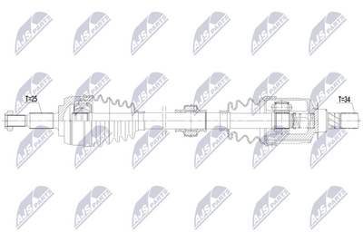 полуоска NTY NPW-RE-287