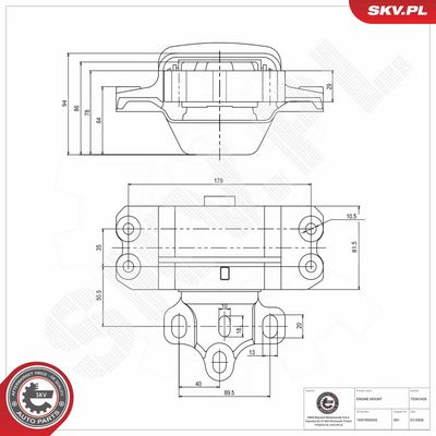 окачване, двигател ESEN SKV 75SKV426