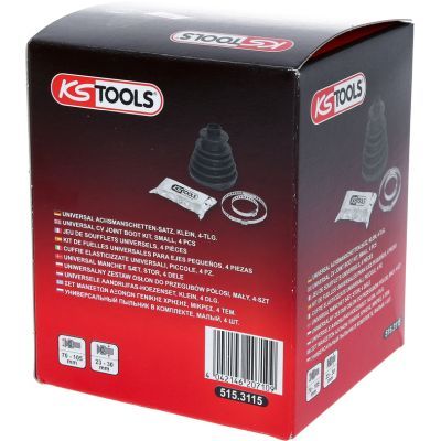 KS Tools Souprava univerzálních nápravových manžet, malé, 4dílná 515.3115