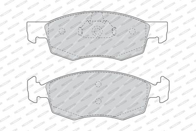 Remblokken set Voor (met slot), past: FIAT DOBLO, LINEA, PALIO, PUNTO, SIENA, STRADA 1.2-1.9D 04.96-