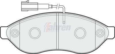 Fahren Brake Pad Set, disc brake FBP3354