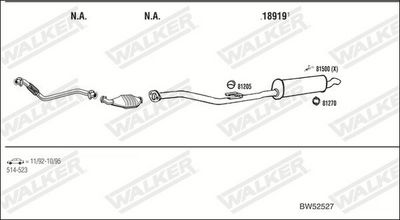 ABGASANLAGE WALKER BW52527