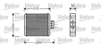 VALEO 812323 Радіатор пічки для SEAT (Сеат)