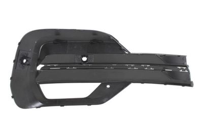 Voorbumper afdekking Voor Links (met latten gaten, met parkeersensor gaten, black-matt) past: VW TRANSPORTER T6 03.19-08.24