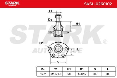 Шарнири STARK SKSL-0260102