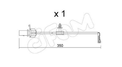 SENZOR DE AVERTIZARE UZURA PLACUTE DE FRANA