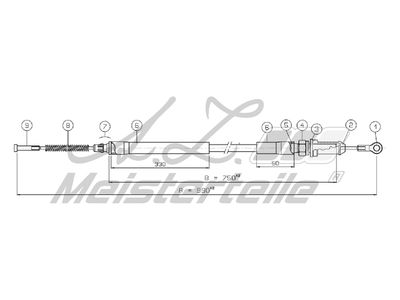 жило, ръчна спирачка A.Z. Meisterteile AZMT-44-031-1327