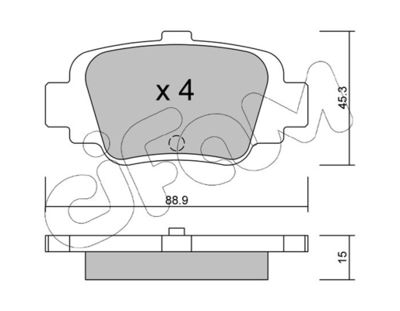 CIFAM 822-742-0 Тормозные колодки и сигнализаторы  для NISSAN MICRA II (K11) 1.0 i 16V