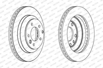 BREMSSCHEIBE FERODO DDF1580 1