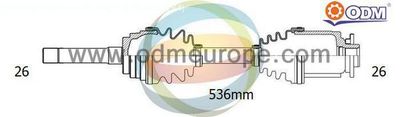 Приводной вал Multiparts 18-051170 для FORD RANGER