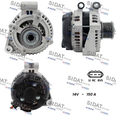 Генератор SIDAT A12DE1212A2 для LAND ROVER RANGE ROVER