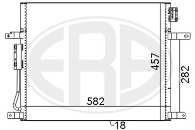 Конденсатор, кондиционер ERA 667067 для JEEP GRAND CHEROKEE