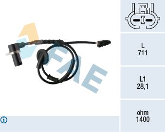 78477 FAE Датчик, частота вращения колеса