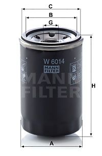 MANN-FILTER W 6014 Масляный фильтр  для ALFA ROMEO 4C (Альфа-ромео 4к)