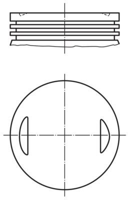 Zuiger - 0133501 - MAHLE