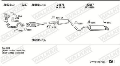 Изпускателна система WALKER VWK014676B