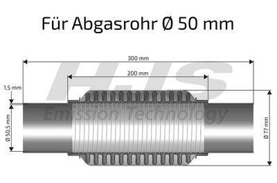 TEAVA FLEXIBILA ESAPAMENT HJS 83008416 1