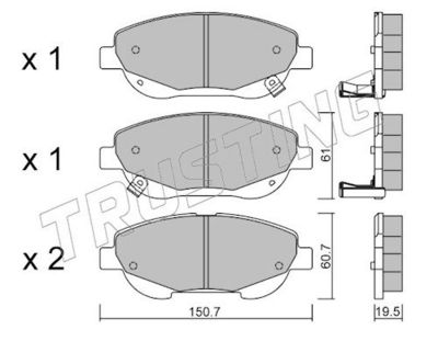 SET PLACUTE FRANA FRANA DISC TRUSTING 8960