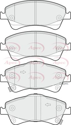 Brake Pad Set APEC PAD1707