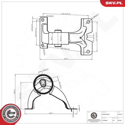 Uležištenje, motor (nosač motora) ESEN SKV 75SKV273