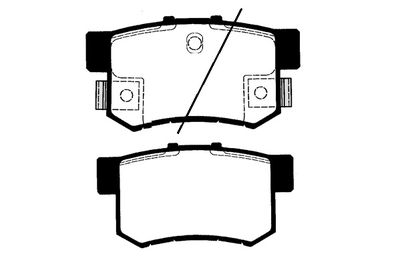Комплект тормозных колодок, дисковый тормоз RAICAM RA.0460.1 для ACURA TSX