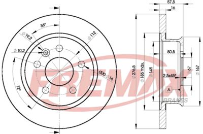 FREMAX BD-3115 Тормозные диски для VW TRANSPORTER III Автобус 1.6 TD Syncro FREMAX BD-3115 Тормозные диски для VW TRANSPORTER III Автобус 1.6 TD Syncro