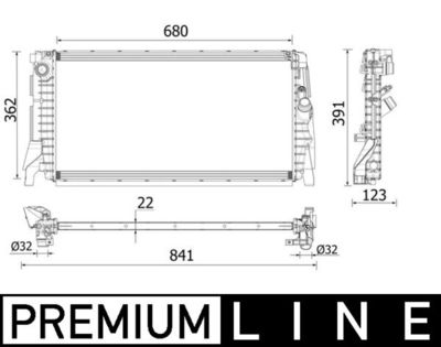 Radiateur - CR2279000P - MAHLE