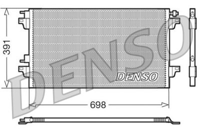 Конденсатор, кондиционер DENSO DCN23015 для RENAULT VEL