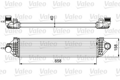 VALEO 818600 Интеркулер  для FORD GALAXY (Форд Галаx)