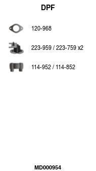 Filtr sadzy / filtr cząstek stałych, układ wydechowy FA1 MD000954