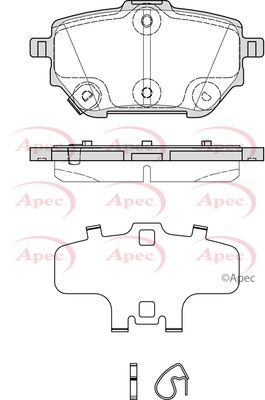 Brake Pad Set APEC PAD2381