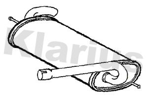 Глушитель выхлопных газов конечный KLARIUS FE1442V для FORD C-MAX