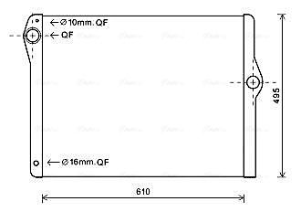 RADIATOR RACIRE MOTOR AVA QUALITY COOLING BW2596