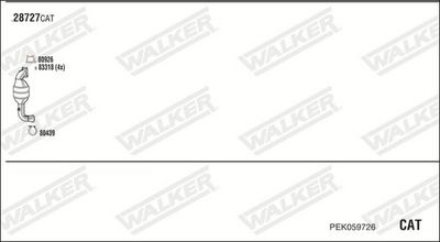 ABGASANLAGE WALKER PEK059726