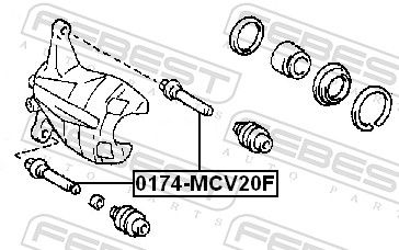 SURUB GHIDARE ETRIER FRANA FEBEST 0174MCV20F 1