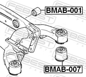 Bushing, axle beam BMAB-007