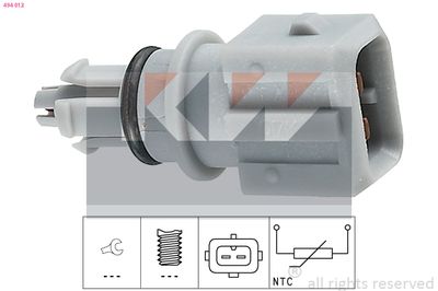 Czujnik, temperatura powietrza dolotowego KW 494 012
