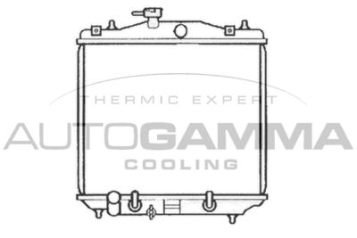 AUTOGAMMA 103781 Радиатор охлаждения двигателя  для SUBARU  (Субару Вивио)