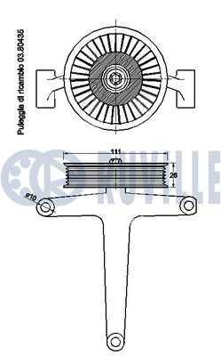 ROLA GHIDARE/CONDUCERE CUREA TRANSMISIE RUVILLE 542489 1
