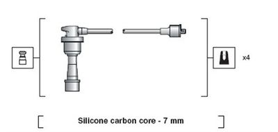 Комплект проводов зажигания MAGNETI MARELLI 941318111183 для MITSUBISHI ECLIPSE