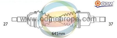 Приводной вал Multiparts 18-161130 для CITROËN JUMPY