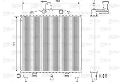 VALEO 701605 Крышка радиатора  для KIA PICANTO (Киа Пиканто)