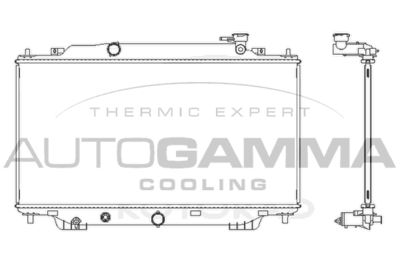 Радиатор, охлаждение двигателя AUTOGAMMA 107827 для LEXUS CT