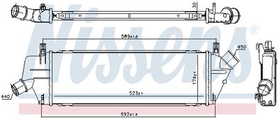INTERCOOLER COMPRESOR NISSENS 96307 5