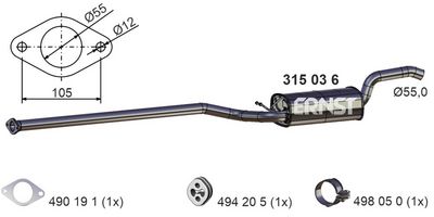 MITTELSCHALLDäMPFER