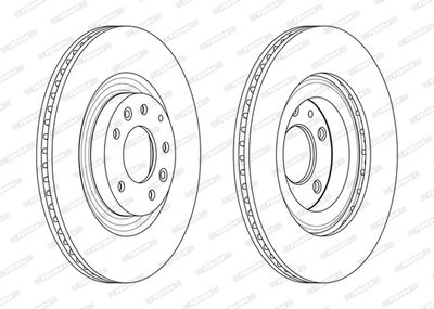 Bromsskiva FERODO DDF2002C