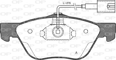 OPEN PARTS BPA0589.42 Тормозные колодки и сигнализаторы  для ALFA ROMEO GT (937_) 2.0 JTS (937CXH11, 937CXH1A, 937CXT1A)